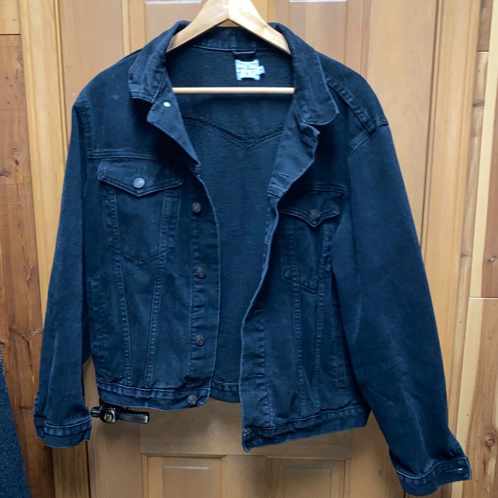 Western vintage oversized denim jacket
